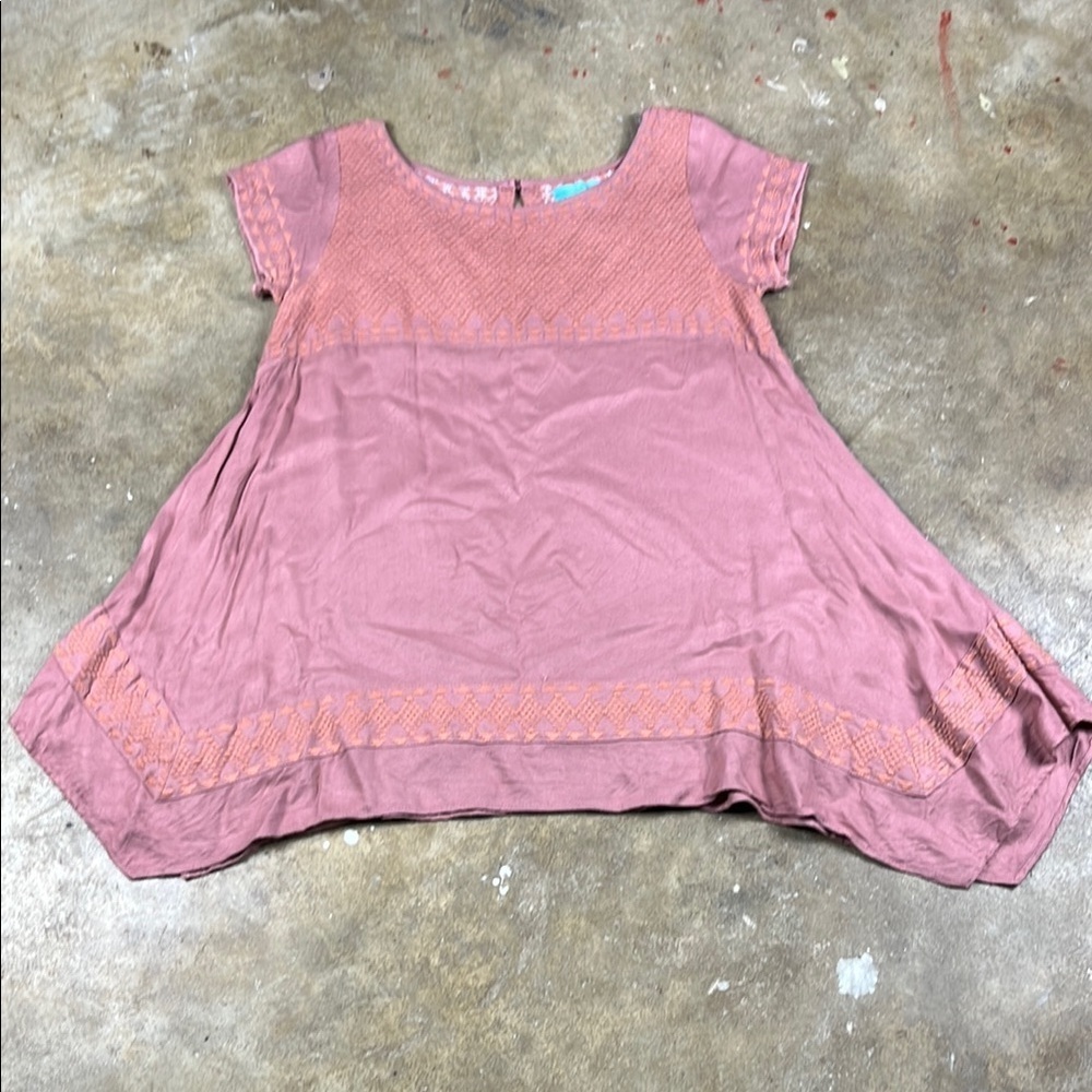 Judith March Textured Pink Top